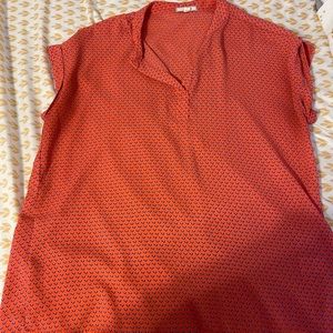 Pleione orange blouse